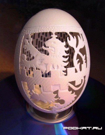 Красивый арт поделки из яиц