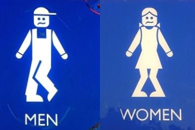 Таблички туалетов М и Ж