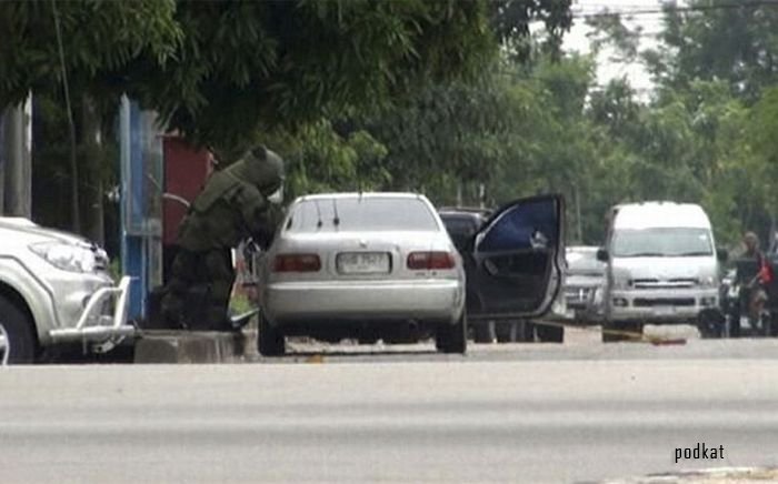 Взрыв автомобиля в Таиланде