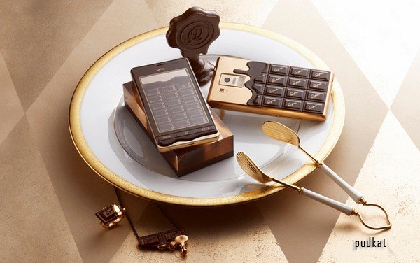 Шоколадная телефонная плитка Q-pot Phone