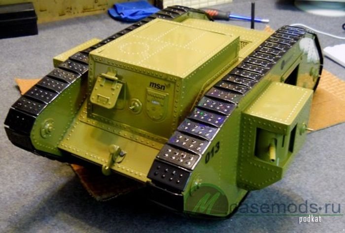 Моддинг системного блока в виде танка MK-4
